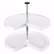 28" Kidney Shaped Shelf Set, Almond (3472-28-15-52)