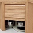 Hardwood Appliance Garage: Corner Unit Red Oak