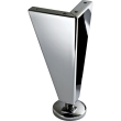 Chrome Corner Leg - 6-1/4" High