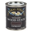 General Finishes Water Based Wood Stain, Espresso, Pint