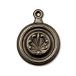 Fleur-de-lis Antique Brass - 1-3/4" Dia Bed Bolt Cover