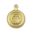 Fleur-de-lis Satin Brass - 1-3/4" Dia Bed Bolt Cover