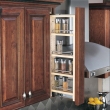 3" Wide Wall Filler Pullout with Adjustable Shelves - 36" Height (432-WF36-3C)