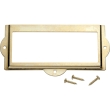 Flat Card Holder, Brass