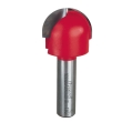 1-1/4'' D x 3/4'' H x 5/8'' R x 1/2'' Shank Freud #18-130 Round Nose Bit