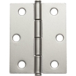 Flat Tipped Butt Hinge w/Removable Pin, 2-1/2" L x 2" W, Nickel