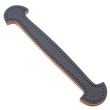 Black Leather Handles, 1-1/8"W x 10" nominal length
