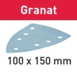 180-Grit 100x150mm Festool Granat Triangular Abrasive Sheets, 10-Pack (577541)