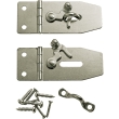Jewelry Box Hasp w/Swing Latch, Nickel