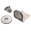 Angle-Mount Stainless Steel Magnetic Catch, 40 lb. Hold