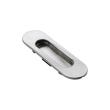 Recessed Rolling Door Handle, Stainless Steel