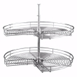32" (813 mm) Diameter Kidney Shape Shelves, Chrome, Wire (5472-32 CR)