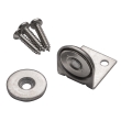 Angle-Mount Stainless Steel Magnetic Catch, 20 lb. Hold