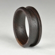 Wenge Hardwood Ring Core Blank, Size 9.5