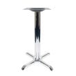 Chrome X-Style 22''W x 22''W Stamped Steel Table Base, Bar Height