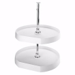 20" (508 mm) Diameter D-Shaped Shelves, White (6272-20-11-52)
