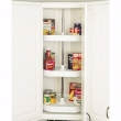 20" 3 Shelf D-Shaped Set w/ Longer Post, White (6273-20-11-536)
