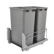 Rev-A-Shelf Double 50-Quart Soft-Close Bottom-Mount Trash Pull-Out, 14-3/4''W