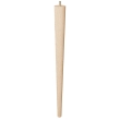 24'' Tapered Turned Leg, Hard Maple