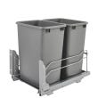 Rev-A-Shelf Double 35-Quart Soft-Close Bottom-Mount Trash Pull-Out, 14-3/8''W
