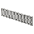 Gray Rectangular Vent Grill, Fits 2-1/2'' x 10'' Opening
