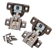 Salice 106&deg; Soft-Close Compact Hinges for Face Frame Cabinets, Titanium Finish, 3/4'' Overlay