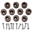 Brown Inset Door Stops for Self-Closing Hinges, 10-Pack