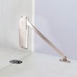 Sugatsune HDS-10 Soft-Down Drop Front Support, White, Left-Side, Heavy-Duty