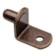Rockler L-Shaped Shelf Pins, 1/4'' Post, Antique Brass, 24-Pack