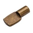 Rockler Shelf Pins, 1/4'' Post, Antique Brass, 24-Pack