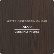 General Finishes Water-Based Wood Stain, Onyx, Pint