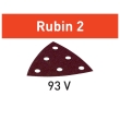 60-Grit 93x93mm Festool Rubin 2&nbsp;Triangular Abrasive Sheets, 50-Pack (499162)