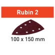 100-Grit Festool 100x150mm Rubin 2 Delta Abrasive Sheets, 50-Pack (577574)
