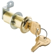 1-3/4" Long Cylinder Lock - Brass, keyed alike