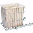 Pull-Out Hamper / Utility Basket, 15" W x 15" H, White, Wire (HRV-1515 S)
