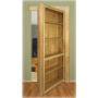 32" Oak InvisiDoor Bookcase Shelving Unit Kit 