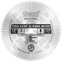 Freud LU91M012 12" x 72T Industrial Thin Kerf Sliding Compound Miter Saw Blade