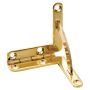 Solid Brass Small-Box Quadrant Hinge 1-1/4"W x 1-1/4"H x 7/32"