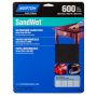 Norton&reg; SandWet&trade; Wet/Dry Sandpaper, 5-Pack, 600-Grit
