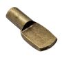 Antique Brass 1/4" Pin Supports,  16 pack