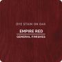 General Finishes Water Based Dye Stain, Empire Red, Pint