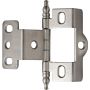 Satin Nickel Urn Tip Full Back-to-Back Wrap-Around Hinges