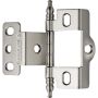 Brushed Nickel Urn Tip Full Back-to-Back Wrap-Around Hinges