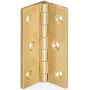 Brusso Solid Brass 2" L X 7/8" W Small Box Stop Hinges