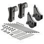 8' Rolling Library Ladder Hardware Kit, Satin Black