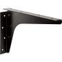 12" x 18" Heavy-Duty Steel Shelf Bracket, Black, Pair