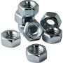 1/4-20 Zinc Coated Hex Nuts, Pack of 8