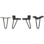 6'' I-Semble Hairpin Table Legs, 4-Pack