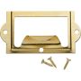 Brass Card Holder with Pull