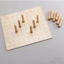 24-1/4" Wide Drawer Peg System with 9 pegs, Natural, Wood - Maple (4DPS-2421)